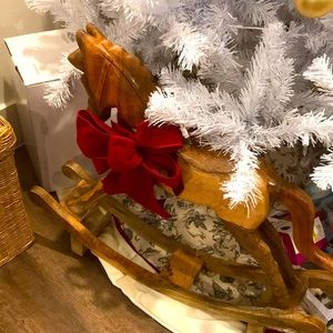 Rocking Horse Big Red Bow DISPLAY ONLY NOT FOR SALE
